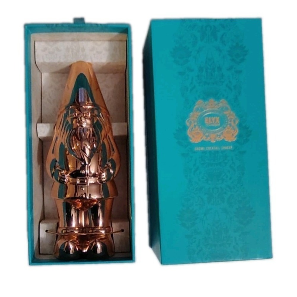 ABSOLUT ELYX Vodka Gnome Cocktail Shaker Copper Felix w/Original Box